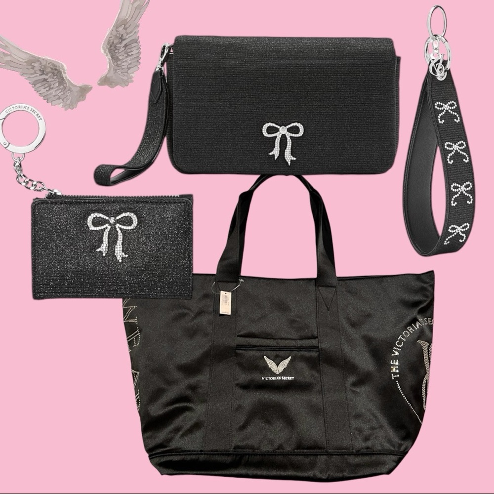 Victoria's Secret Fashion Show '24 Weekender Bag, Rhinestone BOW Bundle